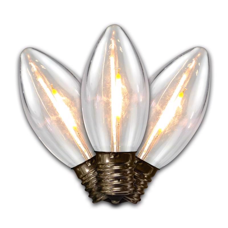 Holiday Bright Lights LED C9 Warm White 25 ct Replacement Christmas Light Bulbs