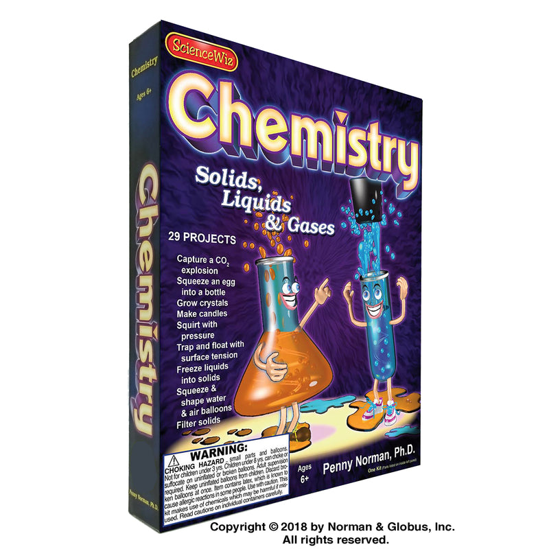 Science Wiz Chemistry Kit Games/Science STEM Learning Chemistry 1 pk