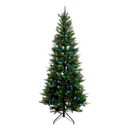 Holiday Bright Lights 1-2 Tree 7 ft. Full LED 450 ct Lakeland Pine Color Changing Christmas Tree