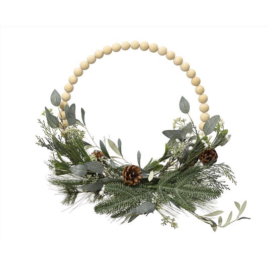 Decoris 15.75 in. D Modern Wreath