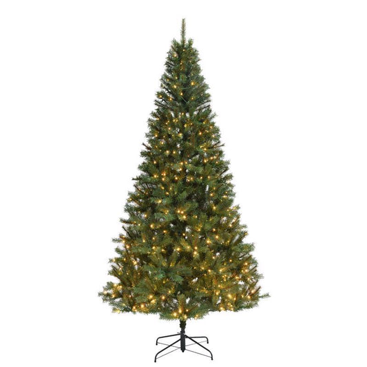 Holiday Bright Lights 1-2 Tree 7-1/2 ft. Full LED 450 ct Highland Spruce Color Changing Christmas Tr