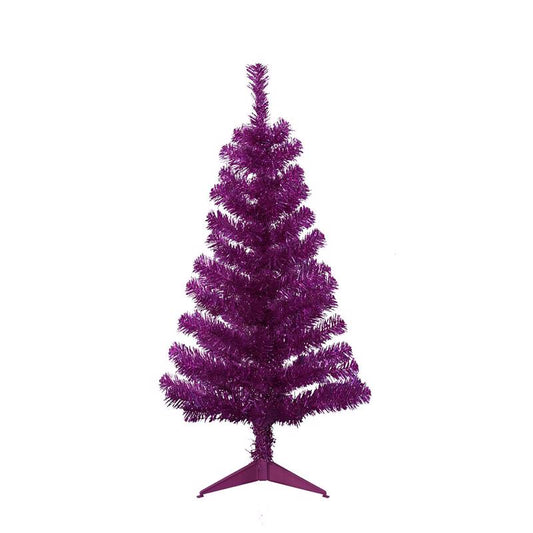 Giftwares 3 ft. Full Tinsel Pink Christmas Tree