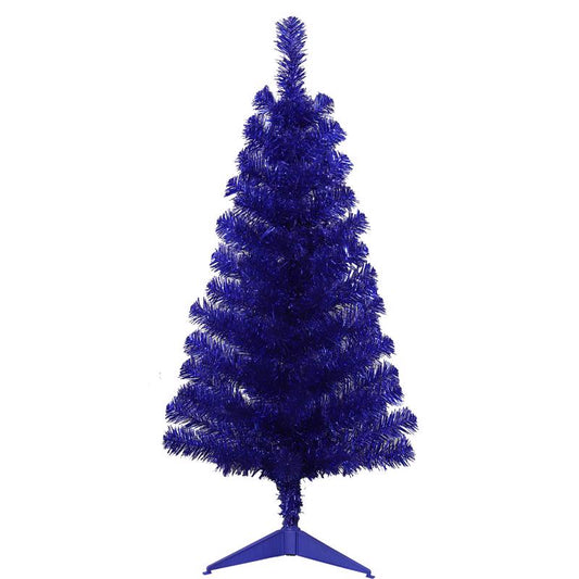 Giftwares 3 ft. Full Tinsel Blue Christmas Tree