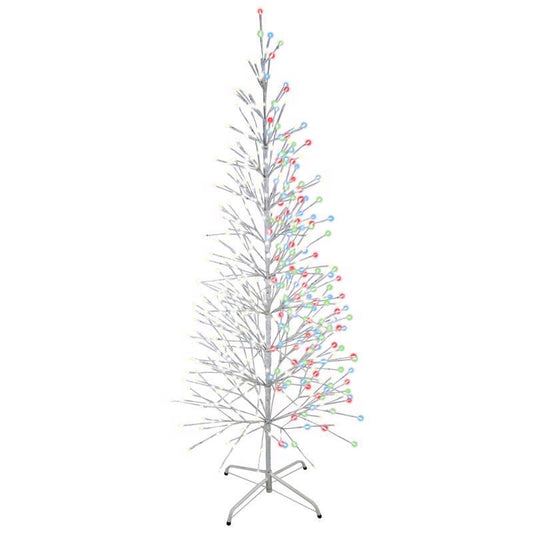 Celebrations LED Multi Birch 6.5 ft. Yard Decor