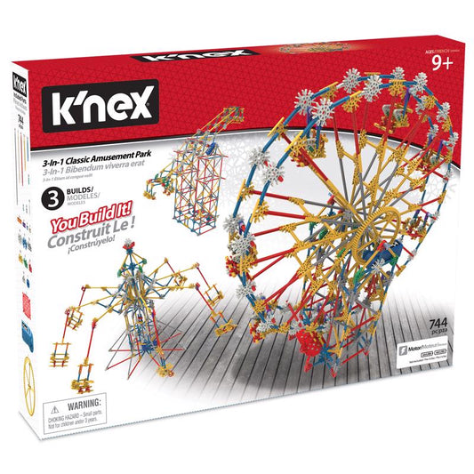 K'Nex Amusement Park Building Set Toy 744 pc