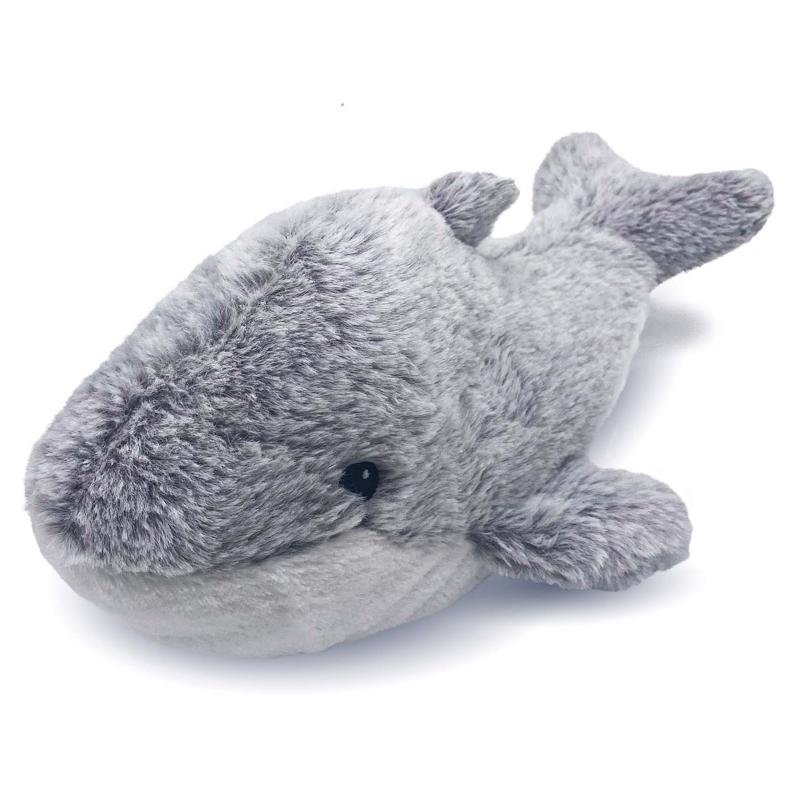 Warmies Dolphin Stuffed Animal Gray