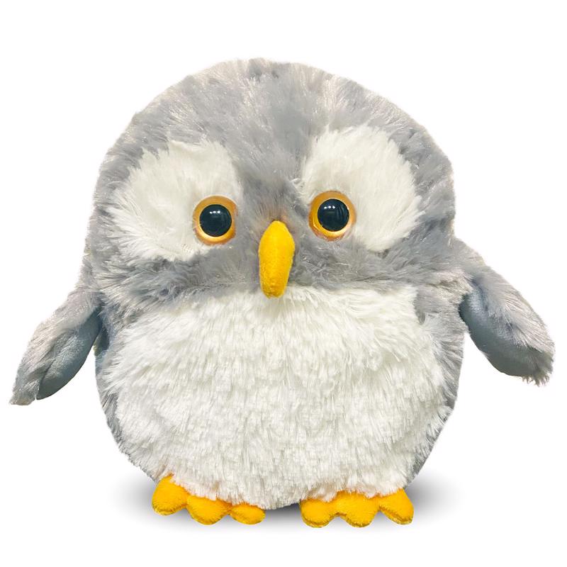 Warmies Owl Stuffed Animal Gray/White