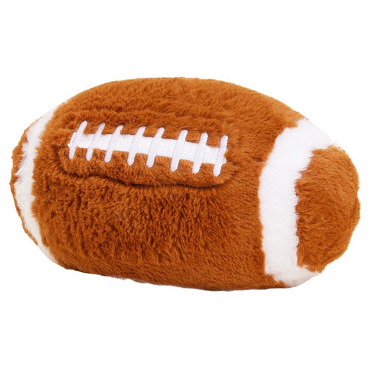 Warmies Football Stuffed Animal Brown/White