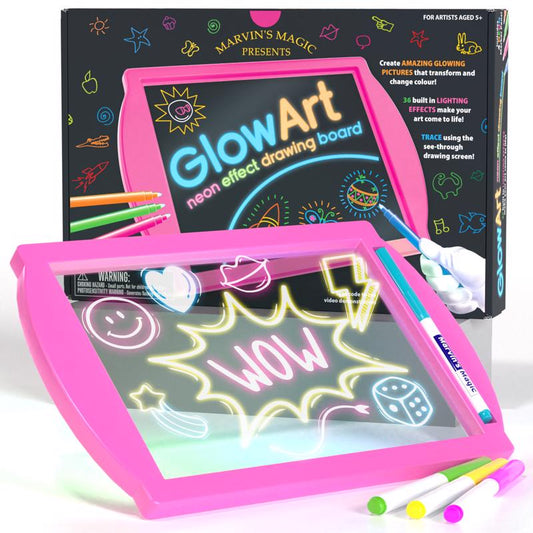 Marvin's Magic Glow Art Drawing Board Pink