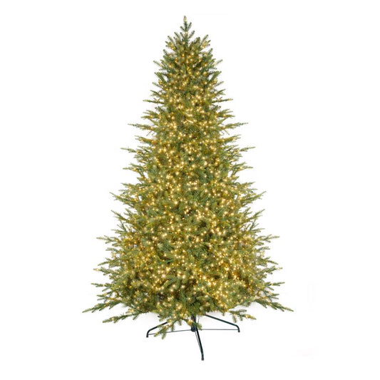 Holiday Bright Lights 7-1/2 ft. Full LED 2250 ct Emerald Pine Sparkle Color Changing Christmas Tree