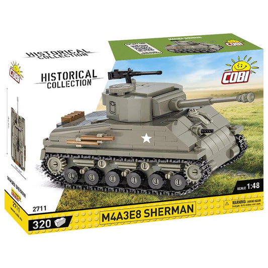 Cobi M4A3E8 Sherman Tank Block Set Gray 320 pc