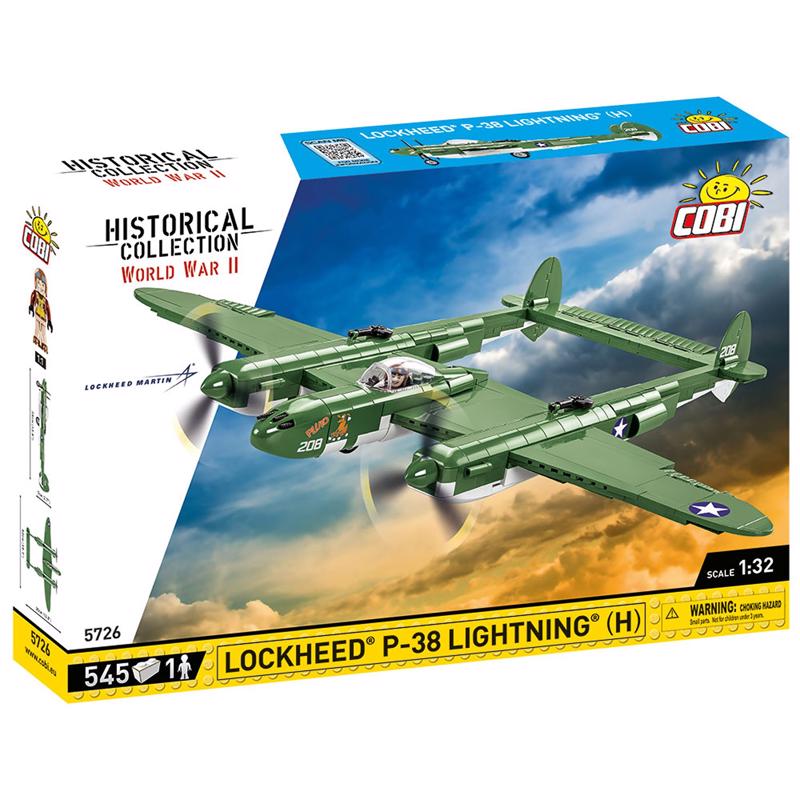 Cobi Lockheed P-38 Aircraft Block Set Green 545 pc