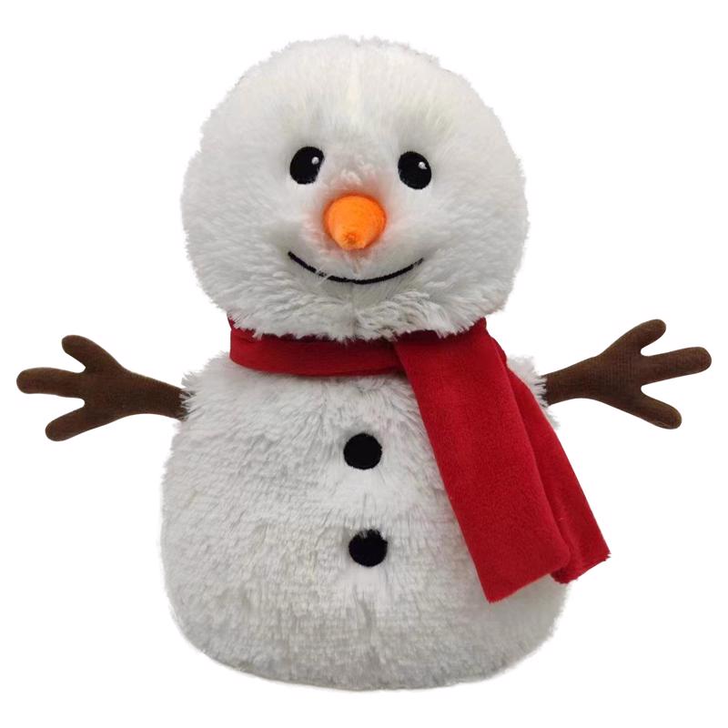 Warmies Scarf Snowman Stuffed Animals Red/White