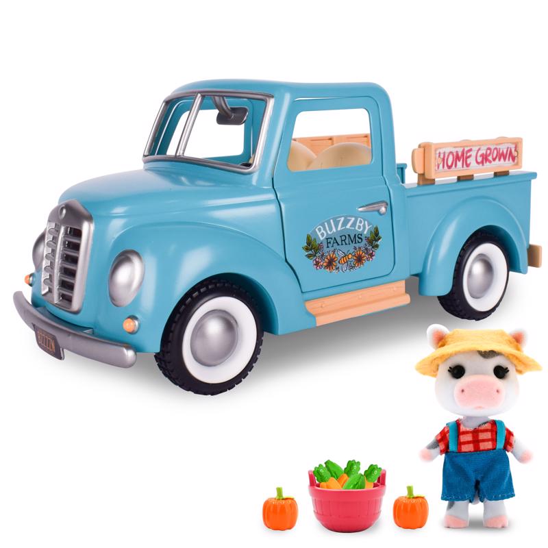 Honey Bee Acres Buzzby Farms Truck Toy Set Multicolored 10 pc