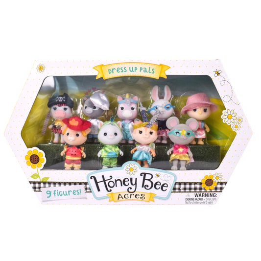 Honey Bee Acres Dress Up Pals Figure Set Multicolored 9 pc