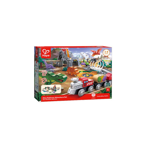 Hape Dinosaur Railway Adventure Set Multicolored 61 pc