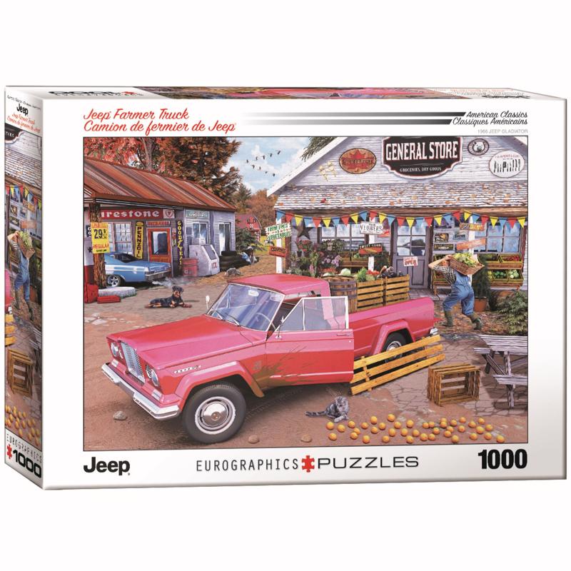 Eurographics Jeep Farmer Truck Puzzles Multicolored 1000 pc