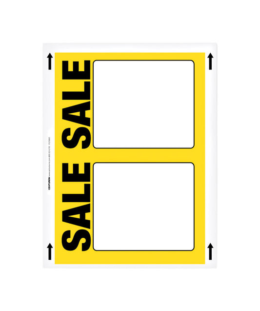 11 in. H X 8.5 in. W Automotive/Sporting Goods Sign 25 each