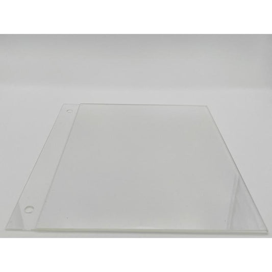 Clear Acrylic Floor Sign Holder 8-1/2 in. H X 1/4 in. W X 11 in. L