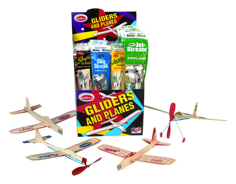 Paul Guillow Gliders and Planes Multi-Colored 1 pc