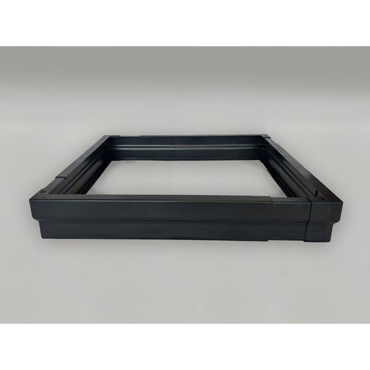 6 in. H X 28 in. W X 28 in. L Black Large Adjustable Pallet Guard Plastic