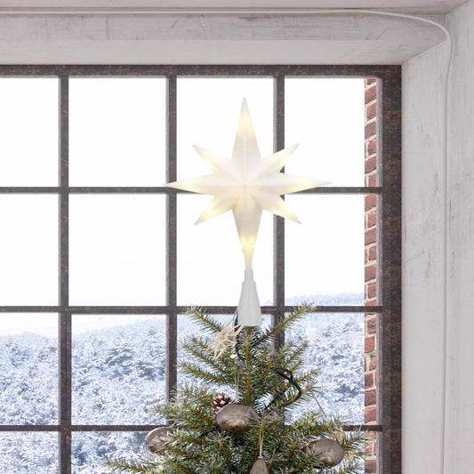 Celebrations LED Warm White Star Tree Topper 14 in.