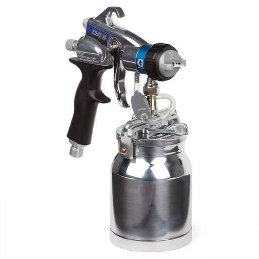 HVLP Edge II Gun with 1 qt. Metal cup and #3 Quick Release Fluid Set