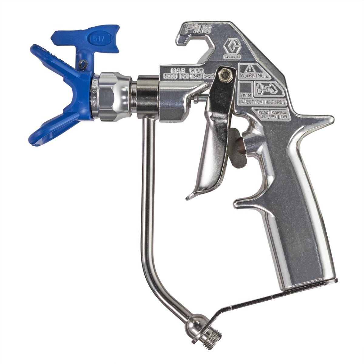 Graco Silver Plus Airless Spray Gun, 2 Finger Trigger, RAC X 517 SwitchTip - 246240