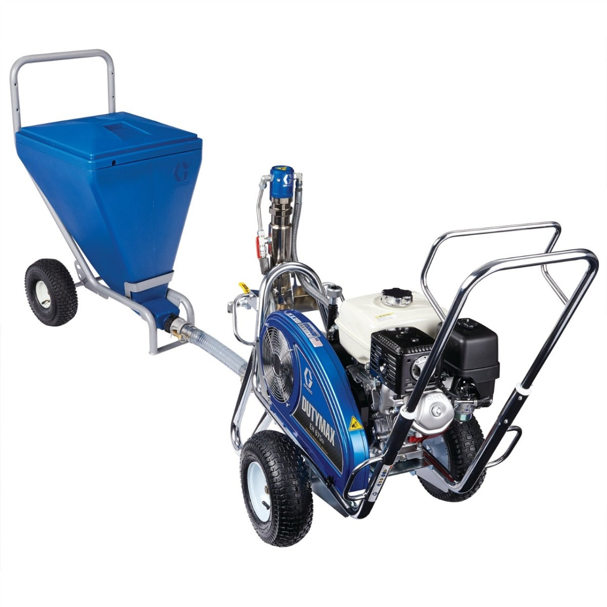 Graco 25D226 DutyMax GH 675DI Gas Hydraulic Airless Sprayer, Big 150 & Hopper