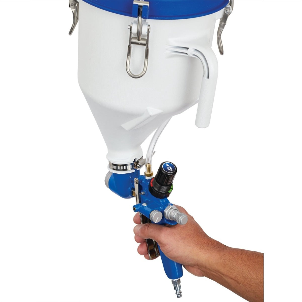 Graco FastFinish Pressure-Boosted Hopper Gun - 25D496