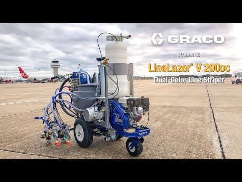 Graco LineLazer V 200DC HP Automatic Line Striper, Dual Color, 2-Gun Automatic - 17Y269